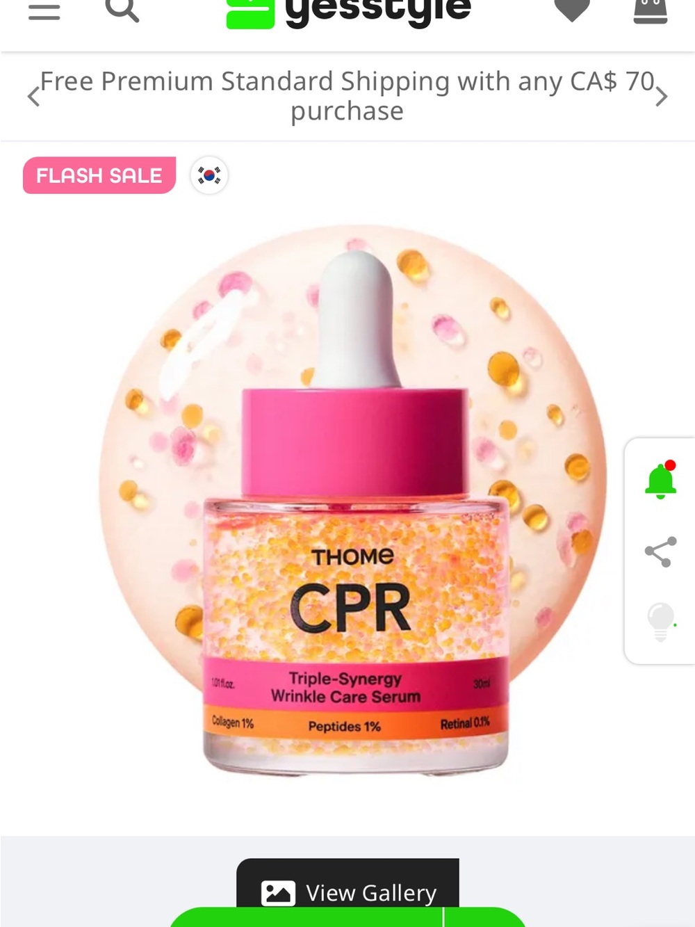 CPR Triple-Synergy Wrinkle Care Serum - Pink